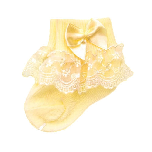 Bow Lace Baby Socks Newborn Cotton Baby Sock