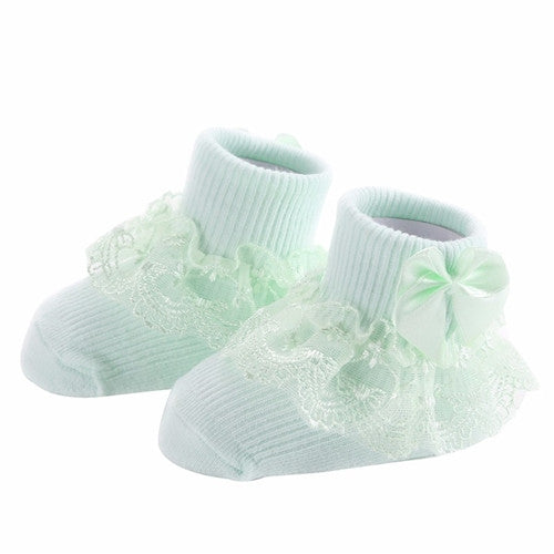 Bow Lace Baby Socks Newborn Cotton Baby Sock