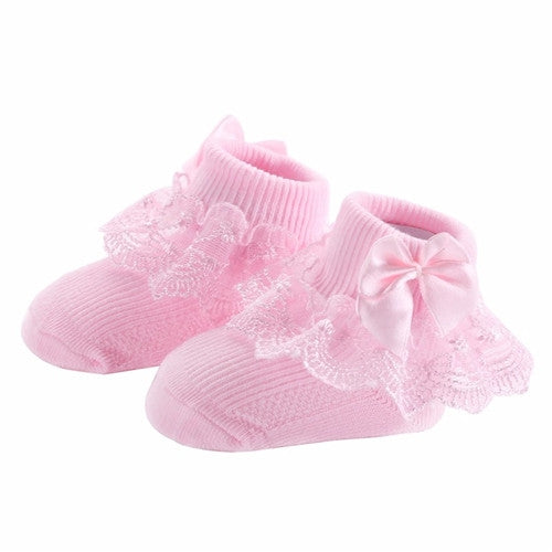 Bow Lace Baby Socks Newborn Cotton Baby Sock