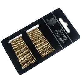 3 Sets Women Drip Invisible Hair Grips Curly Wavy Bobby Pins Daily Use Wedding Party Hair Maker, Light Yellow Gold Color, Gold-color, Rhodium Plated, Silver Plated