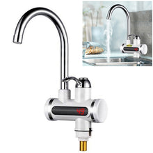 Load image into Gallery viewer, 220V Kitchen Tankless Water Heater Instant Electric Faucet Electric Heater Tap with Temperature Display, Water from below, Water from side