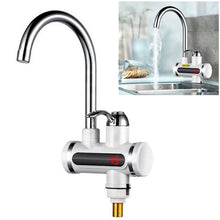 Load image into Gallery viewer, 220V Kitchen Tankless Water Heater Instant Electric Faucet Electric Heater Tap with Temperature Display, Water from below, Water from side