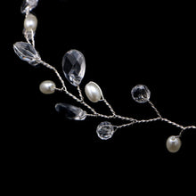 Load image into Gallery viewer, Fashion Leaves Bridal Hair Accessories Handmade Crystal Hair Jewelry Wedding Headband Headpiece for Women, Gold, Silver