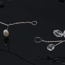 Load image into Gallery viewer, Fashion Leaves Bridal Hair Accessories Handmade Crystal Hair Jewelry Wedding Headband Headpiece for Women, Gold, Silver