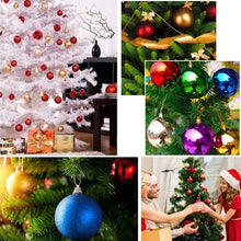 Load image into Gallery viewer, 24 PCS 3cm Home Christmas Tree Decor Ball Bauble Hanging Xmas Party Ornament Decorations, green, black, blue, rose gold, white
