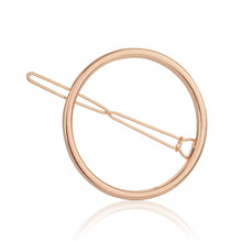 Load image into Gallery viewer, 3 PCS New Hairpins Triangle Moon Hair Pin Jewelry Clover Round Hair Clip For Women Barrettes Head Accessories Bijoux De Tete, Gold moon, gold circel, gold triangle, gold 8