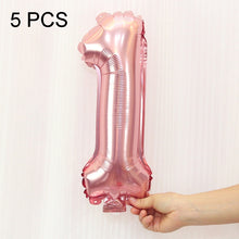 Load image into Gallery viewer, 5pcs 16inch Number Foil Balloons Happy Birthday Party Wedding Balloons, Gold, 6, Pink, 0, Gold, 3, Pink, 9, Gold, 7, Pink, 6, Pink, 3, Pink, 7, Gold, 5, Gold, 4, Gold, 8, Pink, 5, Gold, 1, Pink, 4, Gold, 2, Pink, 8, Pink, 1, Pink, 2, Gold, 9