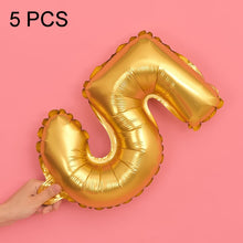 Load image into Gallery viewer, 5pcs 16inch Number Foil Balloons Happy Birthday Party Wedding Balloons, Gold, 6, Pink, 0, Gold, 3, Pink, 9, Gold, 7, Pink, 6, Pink, 3, Pink, 7, Gold, 5, Gold, 4, Gold, 8, Pink, 5, Gold, 1, Pink, 4, Gold, 2, Pink, 8, Pink, 1, Pink, 2, Gold, 9