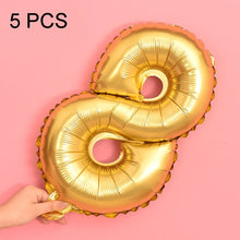 Load image into Gallery viewer, 5pcs 16inch Number Foil Balloons Happy Birthday Party Wedding Balloons, Gold, 6, Pink, 0, Gold, 3, Pink, 9, Gold, 7, Pink, 6, Pink, 3, Pink, 7, Gold, 5, Gold, 4, Gold, 8, Pink, 5, Gold, 1, Pink, 4, Gold, 2, Pink, 8, Pink, 1, Pink, 2, Gold, 9