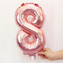 Load image into Gallery viewer, 5pcs 16inch Number Foil Balloons Happy Birthday Party Wedding Balloons, Pink, 8, Pink, 1, Pink, 2, Gold, 9, Gold, 6, Pink, 0, Gold, 3, Pink, 9, Gold, 7, Pink, 6, Pink, 3, Pink, 7, Gold, 5, Gold, 4, Gold, 8, Pink, 5, Gold, 1, Pink, 4, Gold, 2