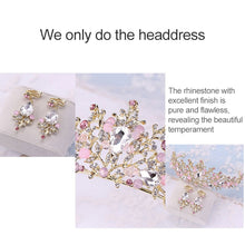 Load image into Gallery viewer, Luxury Pink Gold Pearl Bridal Crowns Handmade Tiara Bride Headband Crystal Wedding Diadem Queen Crown Wedding Hair Accessories, Pearl Crown White, Pearl Crown Pink, Pearl Crown Gold