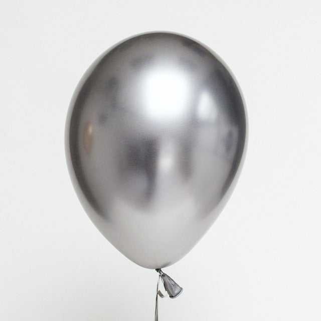 50 PCS 12inch Glossy Metal Pearl Latex Balloons Metallic Color Inflatable Air Ball Birthday Party Decor
