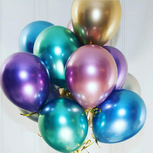 Load image into Gallery viewer, 50 PCS 12inch Glossy Metal Pearl Latex Balloons Metallic Color Inflatable Air Ball Birthday Party Decor