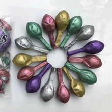 Load image into Gallery viewer, 50 PCS 12inch Glossy Metal Pearl Latex Balloons Metallic Color Inflatable Air Ball Birthday Party Decor