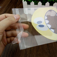 Load image into Gallery viewer, 100 PCS Cute Big Teech Mouth Monster Plastic Bag Wedding Birthday Cookie Candy Gift OPP Packaging Bags, 7x7cm, 10x10cm