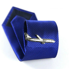 Load image into Gallery viewer, Men Signature Metal Tie Clip Clothing Accessories, Silver Plane, Golden Plane, Silver Warship, Golden Warship, Spoon, Hammer, Dolphin 2, Two Dolphins, Silver Dolphin, Silver Spoon