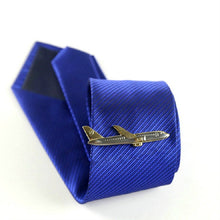Load image into Gallery viewer, Men Signature Metal Tie Clip Clothing Accessories, Silver Plane, Golden Plane, Silver Warship, Golden Warship, Spoon, Hammer, Dolphin 2, Two Dolphins, Silver Dolphin, Silver Spoon
