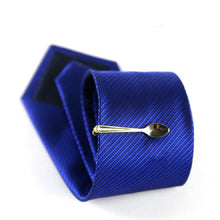 Load image into Gallery viewer, Men Signature Metal Tie Clip Clothing Accessories, Silver Plane, Golden Plane, Silver Warship, Golden Warship, Spoon, Hammer, Dolphin 2, Two Dolphins, Silver Dolphin, Silver Spoon