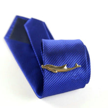 Load image into Gallery viewer, Men Signature Metal Tie Clip Clothing Accessories, Silver Plane, Golden Plane, Silver Warship, Golden Warship, Spoon, Hammer, Dolphin 2, Two Dolphins, Silver Dolphin, Silver Spoon