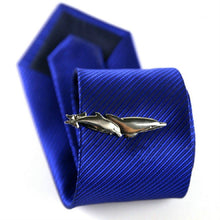 Load image into Gallery viewer, Men Signature Metal Tie Clip Clothing Accessories, Silver Plane, Golden Plane, Silver Warship, Golden Warship, Spoon, Hammer, Dolphin 2, Two Dolphins, Silver Dolphin, Silver Spoon