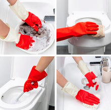 Load image into Gallery viewer, 1 Pair Household Two-color Washing Gloves Housework Cleaning Laundry Dishwashing Latex Gloves, S, M, L, XL