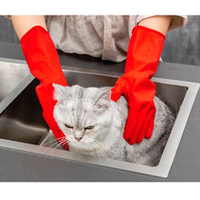 Load image into Gallery viewer, 1 Pair Household Two-color Washing Gloves Housework Cleaning Laundry Dishwashing Latex Gloves, XL