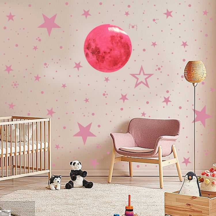 AFG33003 Home Decoration Luminous Stars Moon PVC Stickers, Specification:Green Moon 12cm