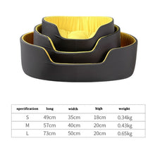 Load image into Gallery viewer, Two-Color Washable Comfortable Pet Nest with Cushion, S 49x35x18cm, M 57x40x20cm, L 73x50x20cm