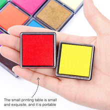 Load image into Gallery viewer, 2 PCS Creative Color Ink Pad Small Ink Pad, Size:4x4cm