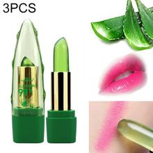 Load image into Gallery viewer, 3 PCS PNF Aloe Vera Natural Moisturizer Lipstick Temperature Change Color Lip Balm Magic Pink Lipstick