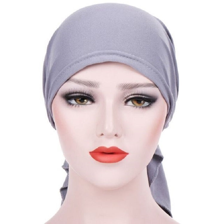 Curved Two Tail Wrap Cap Turban Hat