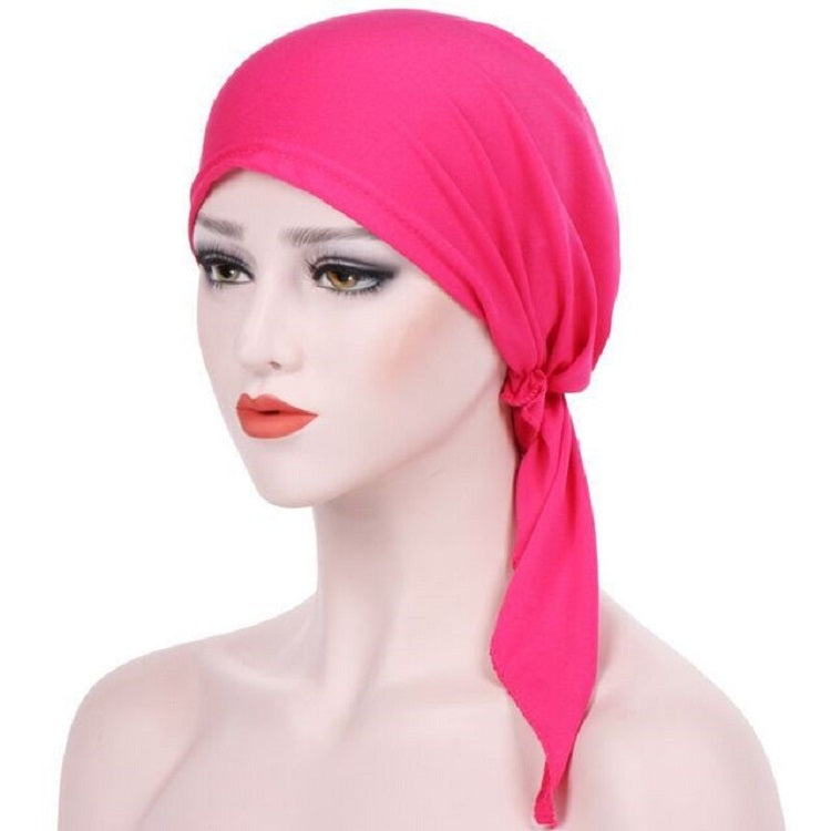 Curved Two Tail Wrap Cap Turban Hat