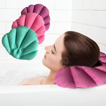 Load image into Gallery viewer, Shell Shaped Soft Bathroom Pillow Home Comfortable Spa Inflatable Bathtub Cushion, Random Color Delivery, Spa Inflatable Bathtub Cushion