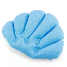 Load image into Gallery viewer, Shell Shaped Soft Bathroom Pillow Home Comfortable Spa Inflatable Bathtub Cushion, Random Color Delivery, Spa Inflatable Bathtub Cushion