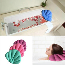 Load image into Gallery viewer, Shell Shaped Soft Bathroom Pillow Home Comfortable Spa Inflatable Bathtub Cushion, Random Color Delivery, Spa Inflatable Bathtub Cushion