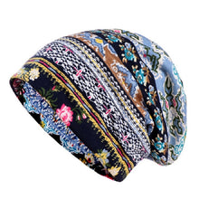 Load image into Gallery viewer, Women Summer Thin Cotton Printing Wild Sunproof Dual-purpose Hat Wrap Cap