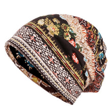 Load image into Gallery viewer, Women Summer Thin Cotton Printing Wild Sunproof Dual-purpose Hat Wrap Cap