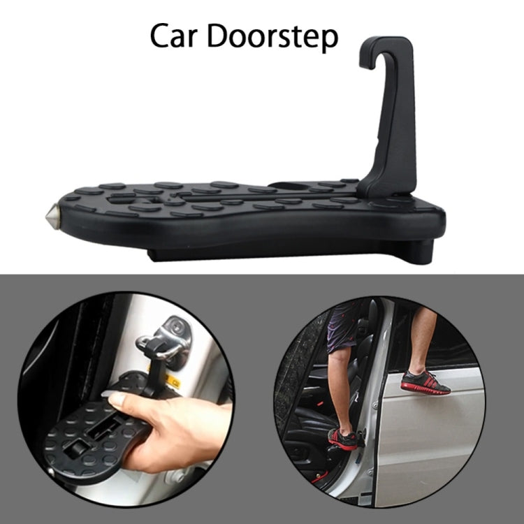 Car Doorstep Vehicle Rooftop Roof Rack Assistance Easy Install The Door Step Hooked On Car Truck SUV Portable Safety Hammer, Vehicle Rooftop Rack