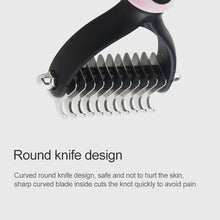 Load image into Gallery viewer, Fur Hair Grooming Hair Shedding Tool Brush for Dog Pet Cat, Blue, Pink