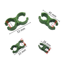 Load image into Gallery viewer, Rotary Buckle Gardening Plastic Bracket Support Universal Tube Clamp Plastic Buckle, 11 mm Diameter Pillar, 20 mm Diameter Pillar, 16 mm Diameter Pillar, 8 mm Diameter Pillar