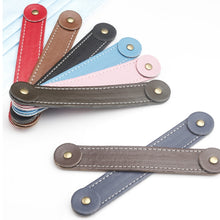 Load image into Gallery viewer, Adjustable Face Mask Ear Band Rope Anti-slip PU Leather Extension Buckle Hood