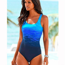 Load image into Gallery viewer, Female Sexy Swimsuit Vintage Swimwear High Neck Bandage Criss Cross Back Swimwear, XXL, XL, L, M