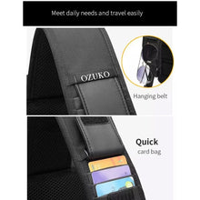 Load image into Gallery viewer, Ozuko 9334 Men Outdoor Multifunctional Waterproof Messenger Bag with External USB Charging Port