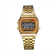 Load image into Gallery viewer, Men Sports Watches Military Quartz LED Digital Waterproof Quartz Golden Women Men WristWatch