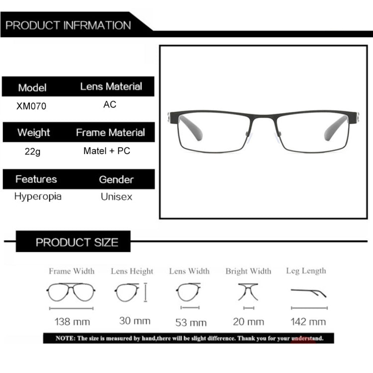 Simple Matel Frame Reading Glasses Hyperopia Eyeglasses