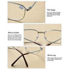 Load image into Gallery viewer, Full Metal Frame Resin Lenses Presbyopic Glasses Reading Glasses