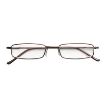 Load image into Gallery viewer, Reading Glasses Metal Spring Foot Portable Presbyopic Glasses with Tube Case, +1.00D, +1.50D, +2.00D, +2.50D, +3.00D, +3.50D