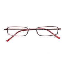 Load image into Gallery viewer, Reading Glasses Metal Spring Foot Portable Presbyopic Glasses with Tube Case, +1.00D, +1.50D, +2.00D, +2.50D, +3.00D, +3.50D