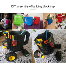 Load image into Gallery viewer, Building Blocks Design Creative Milk Mug Coffee Cup Build-on Brick Drinking Water Holder, 301-400ml