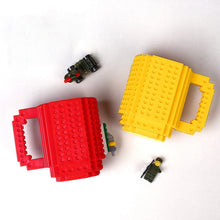 Load image into Gallery viewer, Building Blocks Design Creative Milk Mug Coffee Cup Build-on Brick Drinking Water Holder, 301-400ml